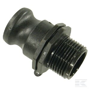 Camlock F tipo 1" išorinis sriegis polipropilenas 18104F