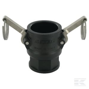 Camlock D tipo 1 1/4" vidinis sriegis polipropilenas 18105D