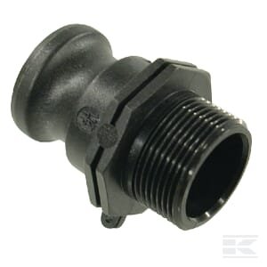 Camlock F tipo 1 1/4" išorinis sriegis polipropilenas 18105F