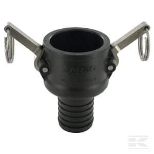 Camlock C tipo 1 1/2" žarnos galas 40 mm polipropilenas 18106C40