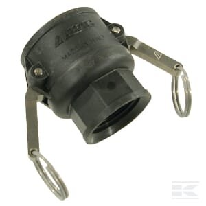 Camlock D tipo 1 1/2" vidinis sriegis 1 1/4" polipropilenas 18106D5