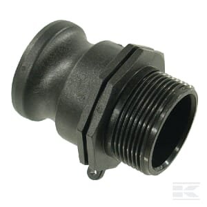 Camlock F tipo 1 1/2" išorinis sriegis polipropilenas 18106F