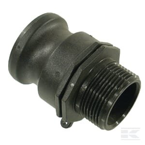 Camlock F tipo 1 1/2" išorinis sriegis 1 1/4" polipropilenas 18106F5