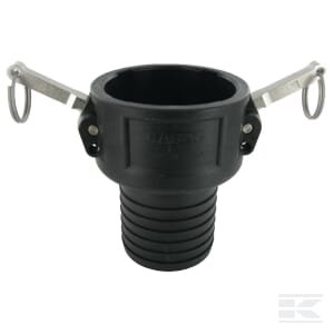 Camlock C tipo 3" žarnos galas 78 mm polipropilenas 18109C78