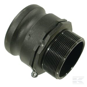 Camlock F tipo 3" išorinis sriegis 2 1/2" polipropilenas 18109F8