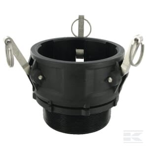 Camlock B tipo 4" išorinis sriegis polipropilenas 1810AB