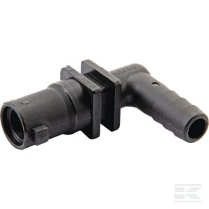 Purkštuko laikiklio alkūnė 3/8" 9,5 mm žarnos uodega Teejet 18638111540NYB
