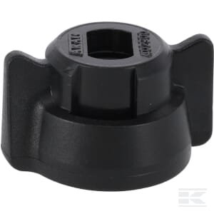 Purkštuko dangtelis, bajonetas, SW8, juodas, su tarpine, 25 pak., Arag 40290001P025