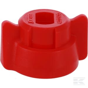 Purkštuko dangtelis, bajonetas, SW8, raudona, su tarpine, 25 pak., Arag 40290003P025