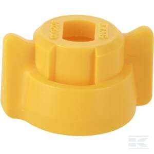 Purkštuko dangtelis, bajonetas, SW8, geltona, su tarpine, 25 pak., Arag 40290006P025