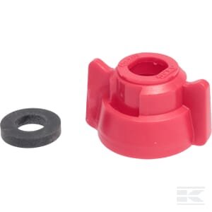 Purkštuko dangtelis, bajonetas, SW11, raudona, su tarpine, 25 pak., Arag 40290103P025