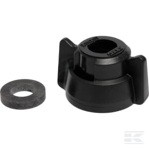 Purkštuko dangtelis, bajonetas, SW10, juodas, su tarpine, 25 pak., Arag 40290201P025