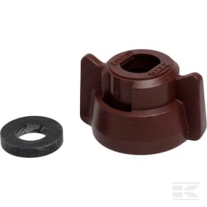 Purkštuko dangtelis, bajonetas, SW10, ruda, su tarpine, 25 pak., Arag 40290207P025