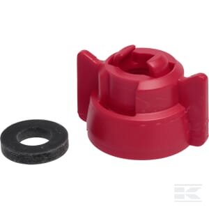 Purkštuko dangtelis, bajonetas, SW10/8, raudona, su tarpine, 25 pak., Arag 40299003P025