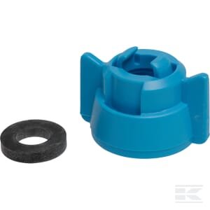 Purkštuko dangtelis, bajonetas, SW10/8, mėlynas, su tarpine, 25 pak., Arag 40299004P025