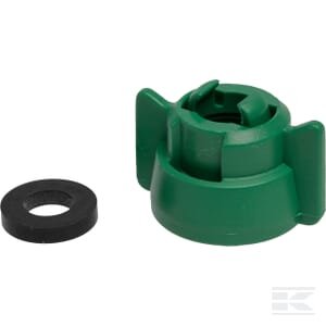 Purkštuko dangtelis, bajonetas, SW10/8, žalias, su tarpine, 25 pak., Arag 40299005P025