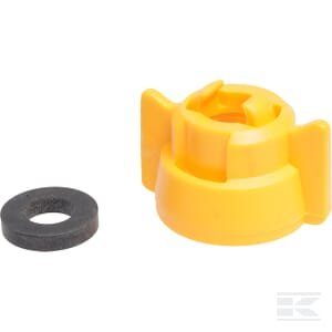 Purkštuko dangtelis, bajonetas, SW10/8, geltona, su tarpine, 25 pak., Arag 40299006P025