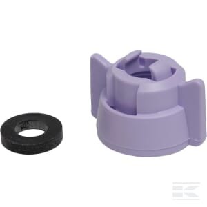 Purkštuko dangtelis, bajonetas, SW10/8, violetinė, su tarpine, 25 pak., Arag 40299013P025