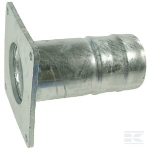 Kvadratinis flanšas su 4 colių žarnos galu, cinkuotas 4304000Z