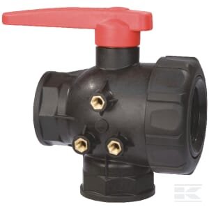 Rutulinis vožtuvas 2" Viton sandariklis 3 krypčių 45531117V