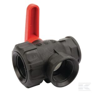 Rutulinis vožtuvas 1 1/4" Viton sandariklis 3 krypčių 45531115V