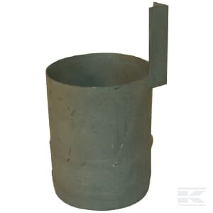 Siurbimo žarnos galas 8" cinkuotas 8630000Z