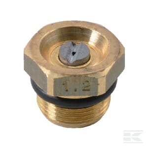 Plačiasrovis purkštukas 6818 1.2 žalvarinis Braglia 6818015