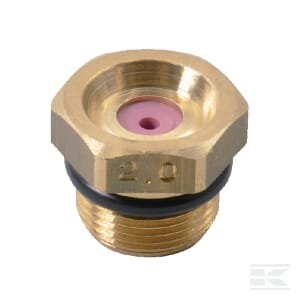 Plačiasrovis purkštukas 6818 37° 2 žalvarinis Braglia 68180253