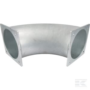 Alkūnė 90° + 2xflanšas 4" 4303090
