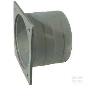 Kvadratinis flanšas su 8 colių žarnos galu, cinkuotas 8304000Z