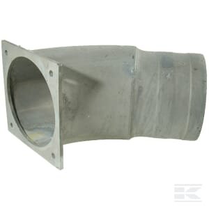 Alkūnė 45° + flanšas + žarnos galas 8" 8304045Z