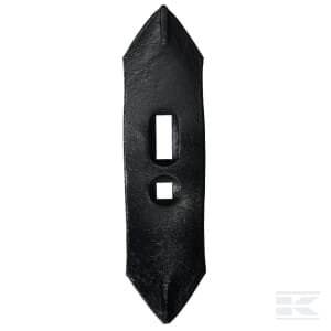 Kultivatoriaus smaigalys 265x65x8mm, apverčiamas, lenktas, 2 skylių CP035KR