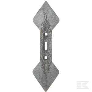 Kultivatoriaus smaigalys 450x135x19,5 mm, apverčiamas, lenktas, 3 skylių CP489071