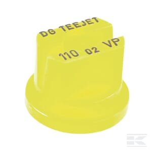 Plokščias ventiliatoriaus antgalis DG 110° 02 geltonas plastikinis TeeJet DG11002VP