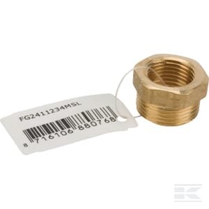 Žalvarinis reduktorius F 1/2" x M 3/4" FG2411234MSL