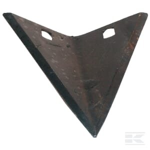 Ridger smaigalys 120x125x5mm, plokščias, 2 skylės, tinka Hassia HA006670N