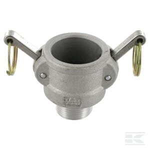 Camlock tipo B 1/2" išorinis sriegis aliuminis HCN100BAL013