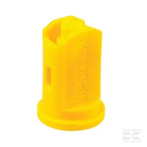 Oro įpurškimo dvigubas ventiliatoriaus antgalis IDKT 120° 02 geltonas plastikas Lechler IDKT12002POM