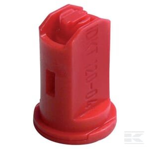 Oro įpurškimo dvigubas ventiliatoriaus antgalis IDKT 120° 04 raudonas plastikinis Lechler IDKT12004POM