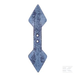 Kultivatoriaus smaigalys 440x135x19mm, apverčiamas, lenktas, 2 skylės CP23