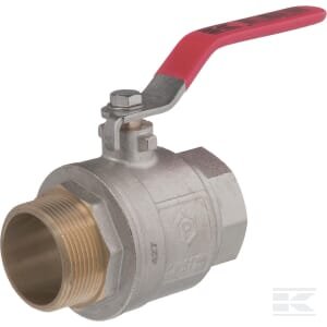 Rutulinis vožtuvas BSP vidinis/išorinis 1 1/2", su nerūdijančia rankena KS112MKR