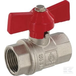 Rutulinis vožtuvas su sparnine rankena 1/2" V/V KS12FV