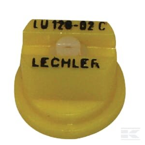 Plokščias ventiliatoriaus antgalis LU 120° 02 geltona keramika Lechler LU12002C
