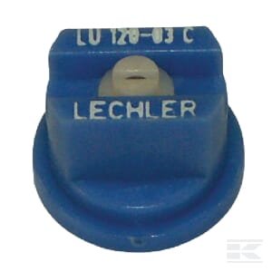 Plokščias ventiliatoriaus antgalis LU 120° 03 mėlyna keramika Lechler LU12003C