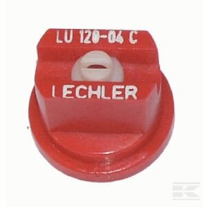 Plokščias ventiliatoriaus antgalis LU 120° 04 raudona keramika Lechler LU12004C