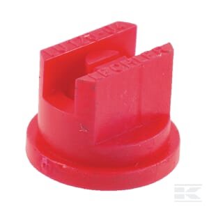 Plokščias ventiliatoriaus antgalis LU 120° 04 raudonas plastikinis Lechler LU12004POM