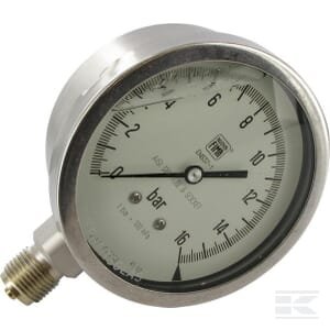 Purškimo presas. matuoklis, 0–16 barų MA100016S