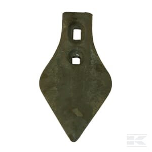 Kultivatoriaus smaigalys 235x120x9mm, grūdintas, lenktas, 2 skylių, tinka Peecon CP001000