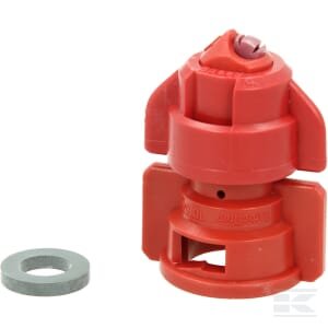 Oro įpurškimo dvigubo ventiliatoriaus antgalis TDHS 110° 04 raudona keramika Agrotop TDHS11004