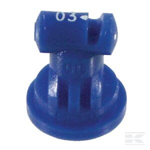 Plataus kampo antgalis TT 110° 03 mėlynas plastikinis TeeJet TT11003VP